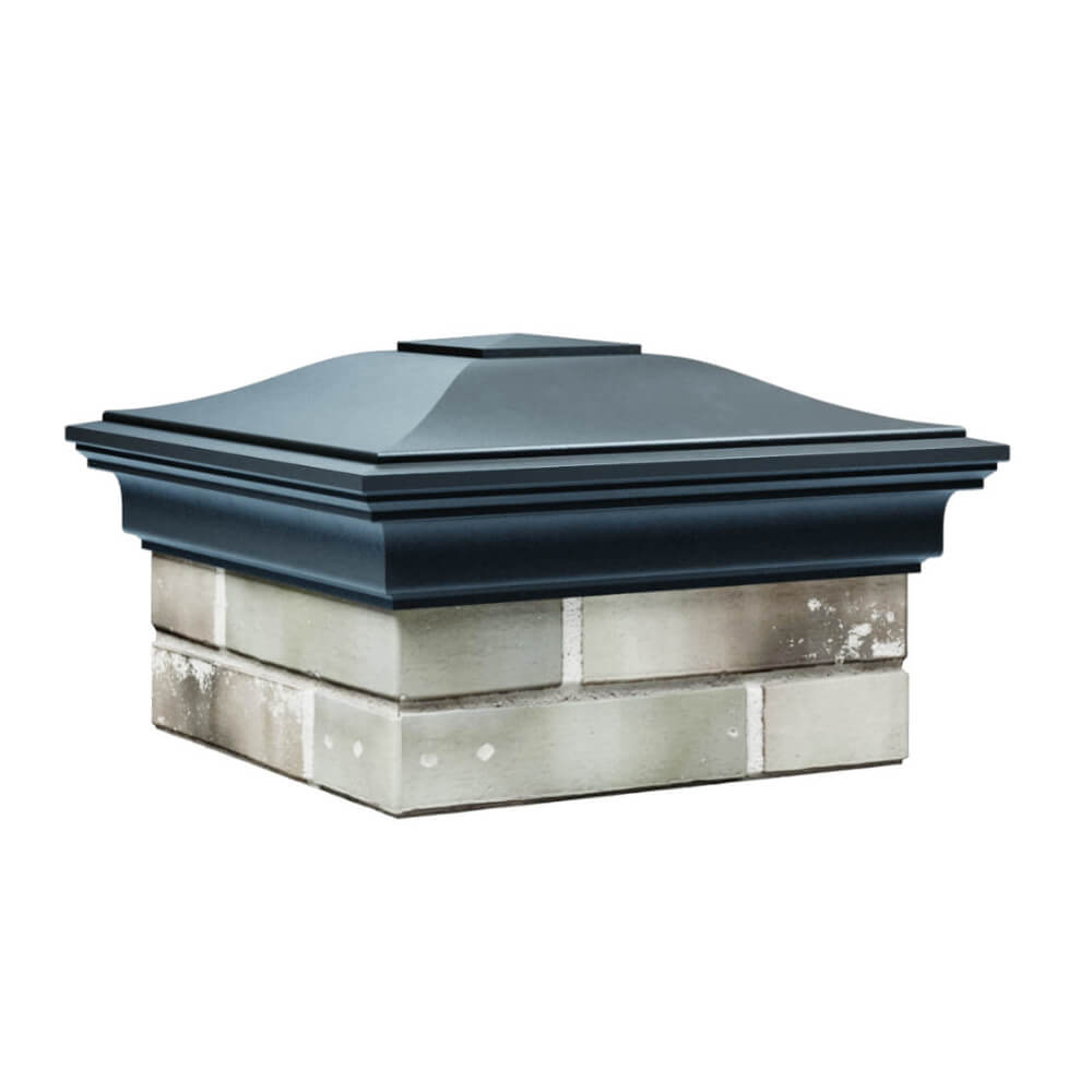 Колпак Zking Монблан Серый на столб 1.5х1.5 еврокирпича 0.7НФ (355х355мм) в Коврове фото