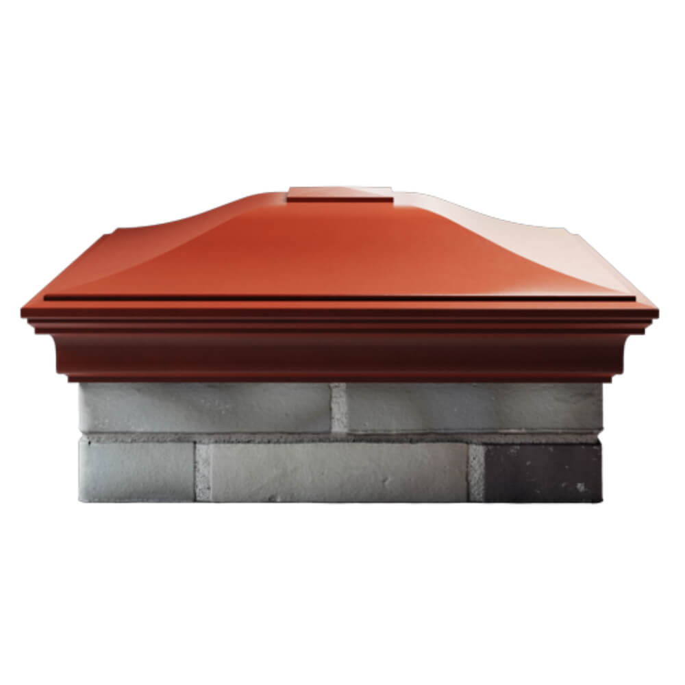 Колпак Zking Монблан Красный на столб 2х2 кирпича (515х515мм) в Коврове фото