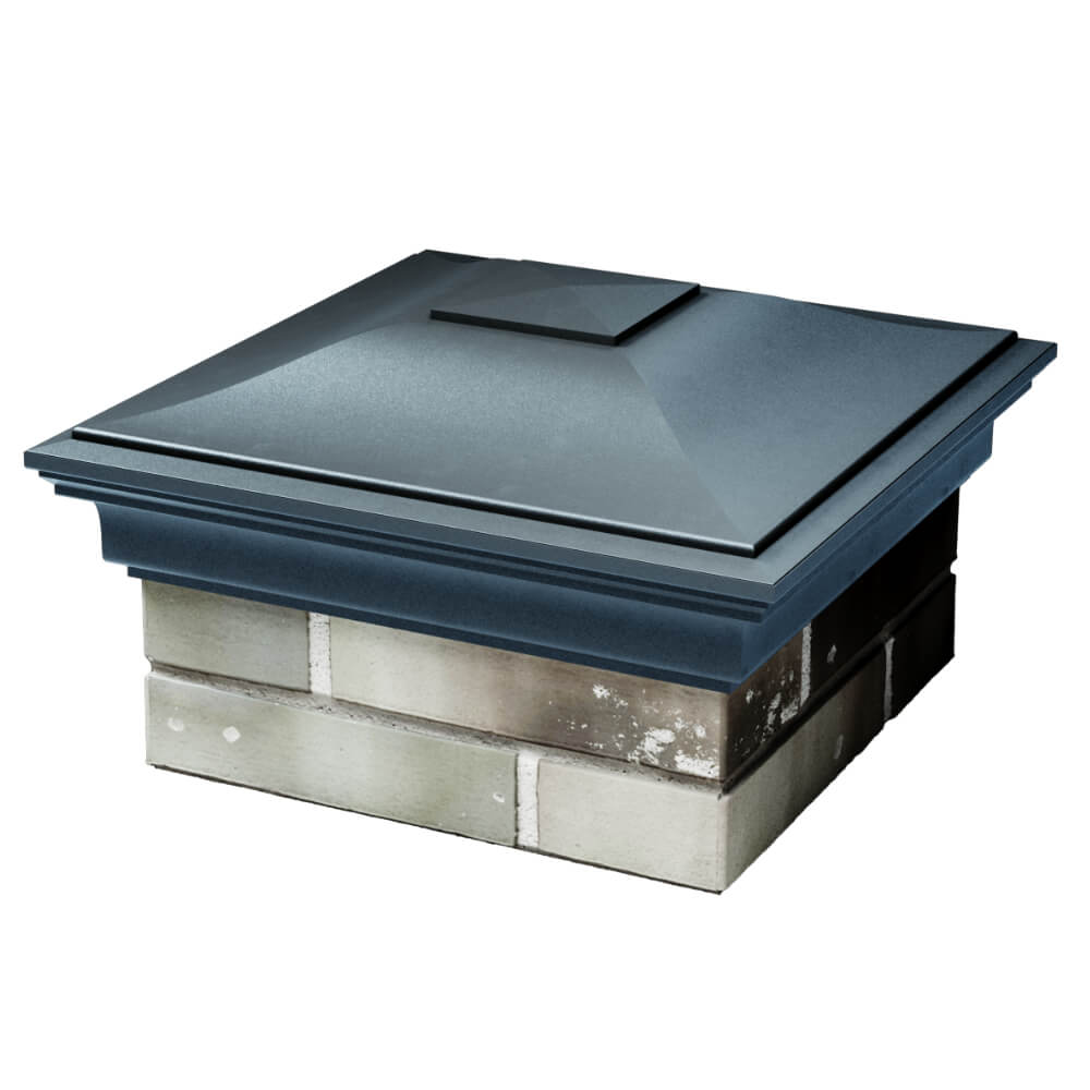 Колпак Zking Монблан Серый на столб 1.5х1.5 кирпича (385х385мм) в Коврове фото