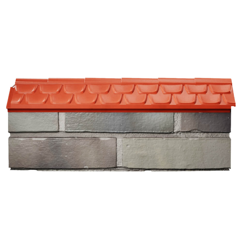 Парапет Zking Эльбрус Красный с посадкой на 0.5 кирпича (130мм) в Коврове фото