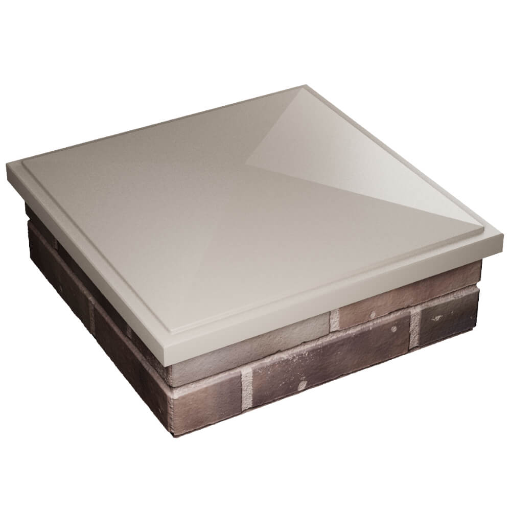 Колпак Zking БонаМоно Бежевый на столб 2х2 кирпича (515х515, 530х530мм) в Коврове фото