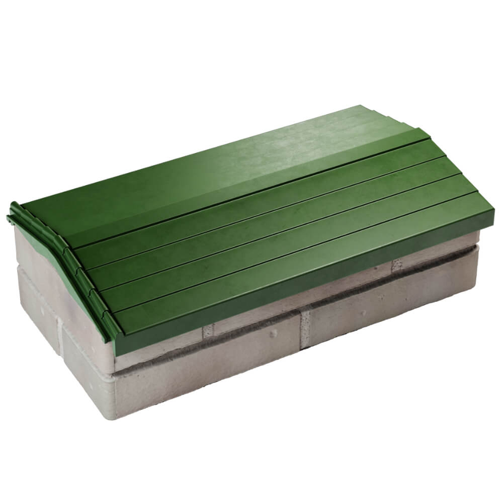 Парапет Zking Бона ХайТек Зеленый с посадкой на 1 кирпич (200/225/255мм) в Коврове фото