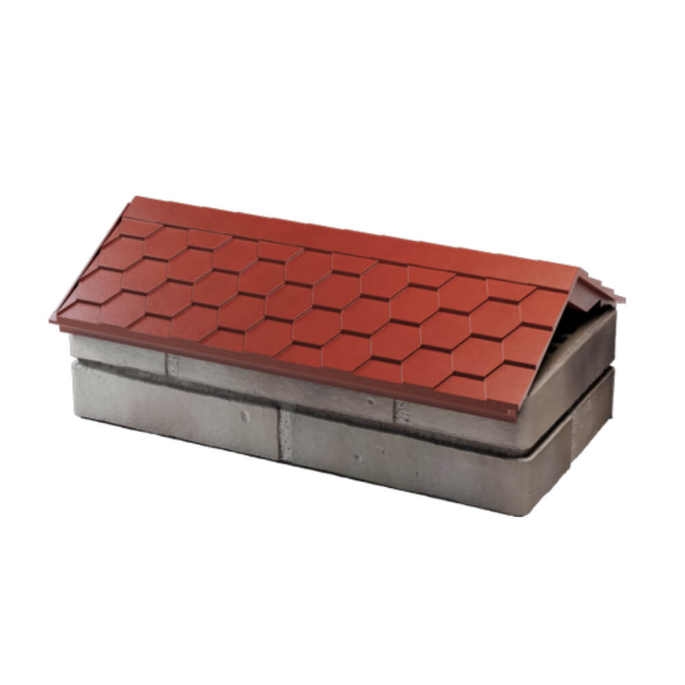 Парапет Zking Эверест Красный с посадкой на 1 кирпич (200/225/255мм) в Коврове фото