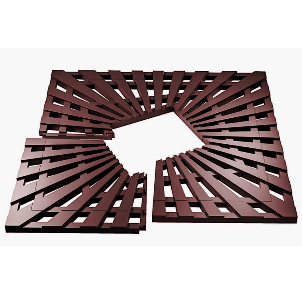 Приствольная решетка для дерева ZKING ATMOSPHERE 1.2х1.2м Коричневая в Коврове фото