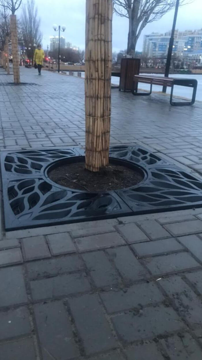 Приствольная решетка для дерева ZKING CRUST 1.2х1.2м Черная в Коврове фото