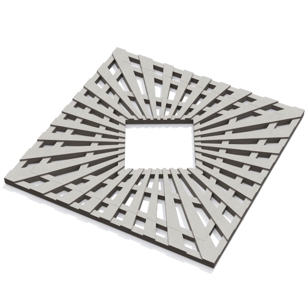 Приствольная решетка для дерева ZKING ATMOSPHERE 1.2х1.2м Бежевая в Коврове фото