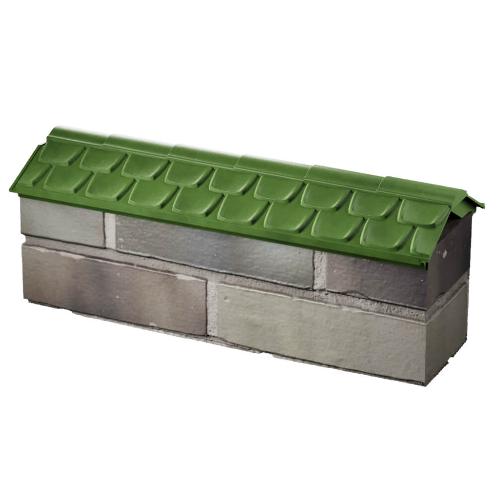 Парапет Zking Эльбрус Зеленый с посадкой на 0.5 кирпича (130мм) в Коврове фото