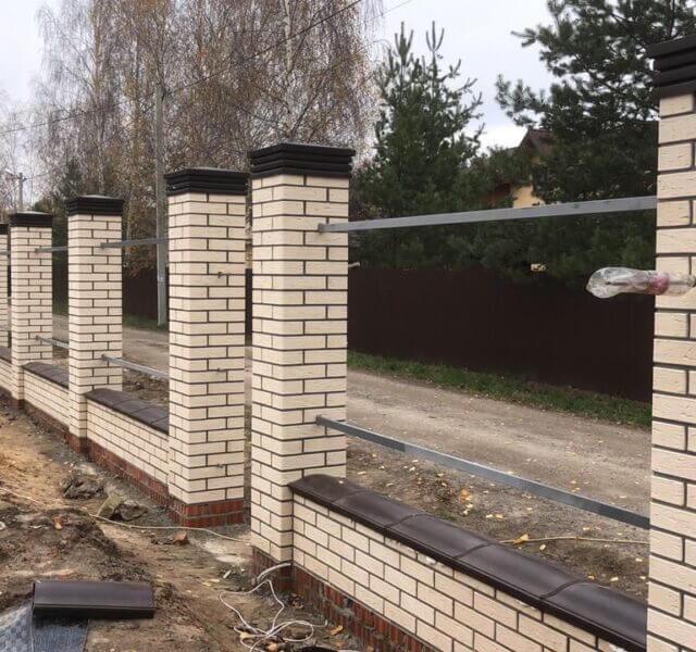 Колпак Zking Бона ХайТек Коричневый на столб 1.5х1.5 кирпича (385х385мм) в Коврове фото