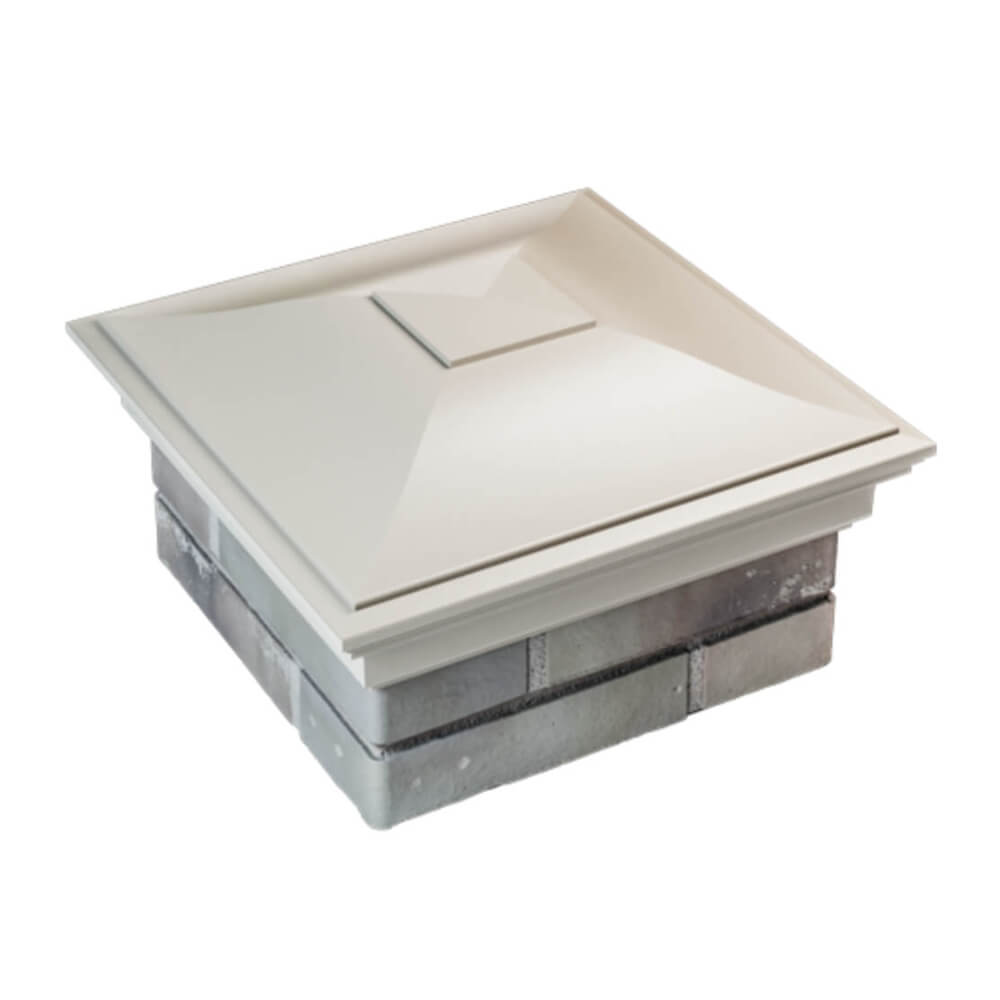 Колпак Zking Монблан Бежевый на столб 1.5х1.5 еврокирпича 0.7НФ (355х355мм) в Коврове фото