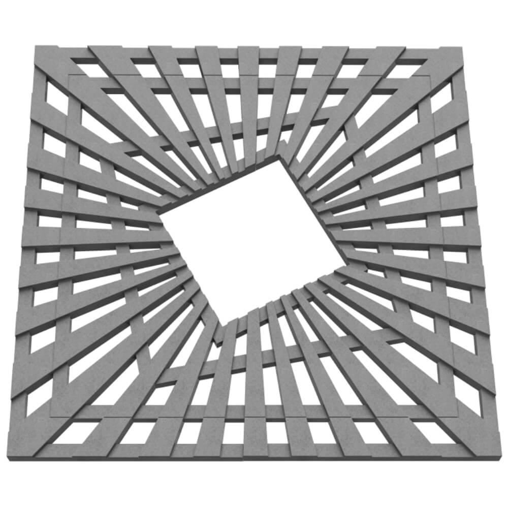 Приствольная решетка для дерева ZKING ATMOSPHERE 1.2х1.2м Серая в Коврове фото