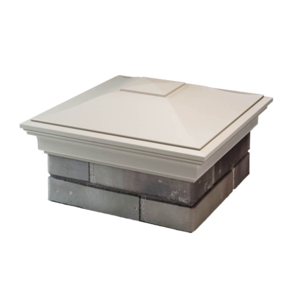 Колпак Zking Монблан Бежевый на столб 1.5х1.5 еврокирпича 0.7НФ (355х355мм) в Коврове фото