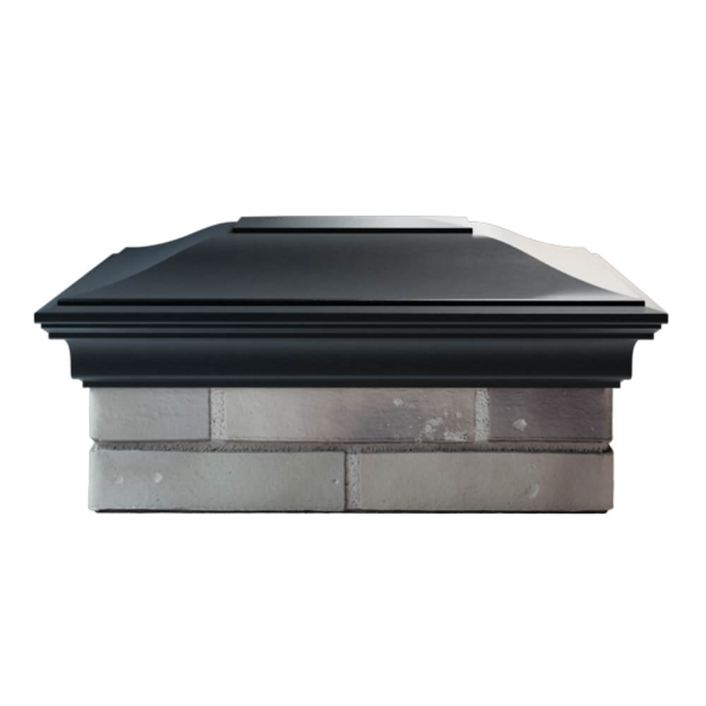 Колпак Zking Монблан Черный на столб 2х1.5 кирпича (515х385мм) в Коврове фото