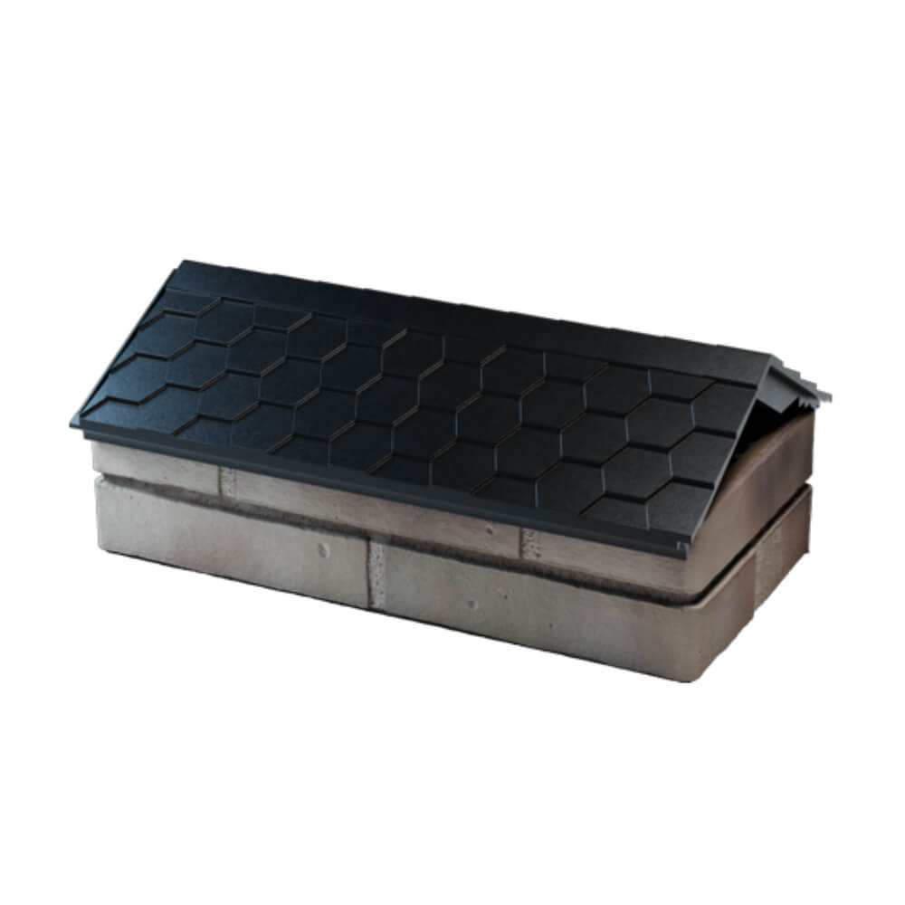 Парапет Zking Эверест Черный с посадкой на 1 кирпич (200/225/255мм) в Коврове фото