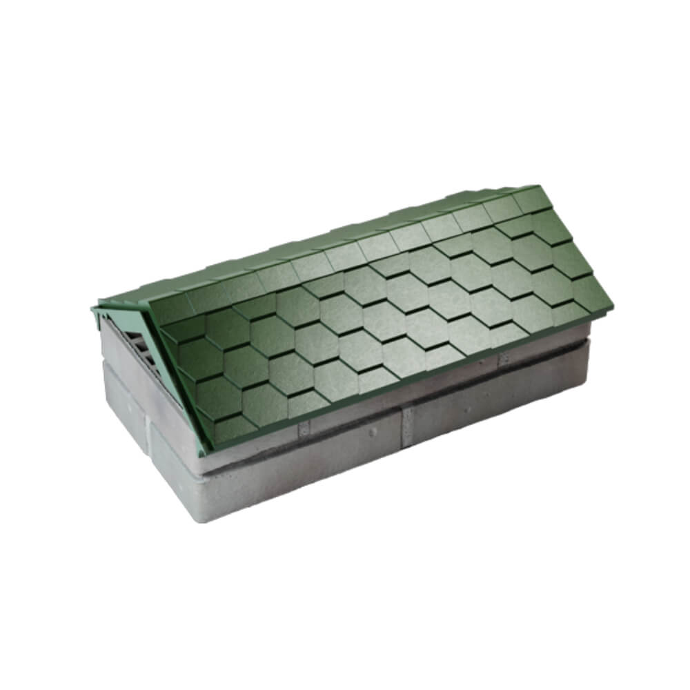 Парапет Zking Эверест Зеленый с посадкой на 1 кирпич (200/225/255мм) в Коврове фото