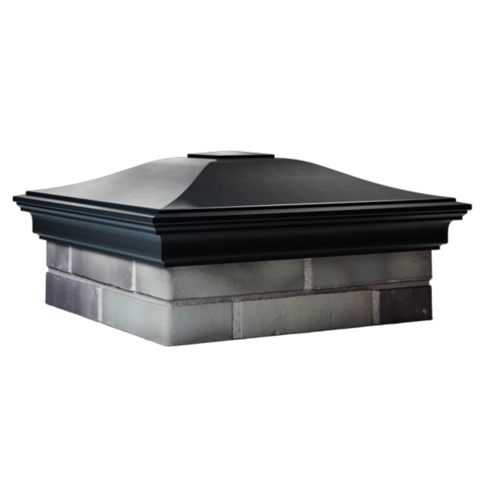 Колпак Zking Монблан Черный на столб 2х2 кирпича (515х515мм) в Коврове фото