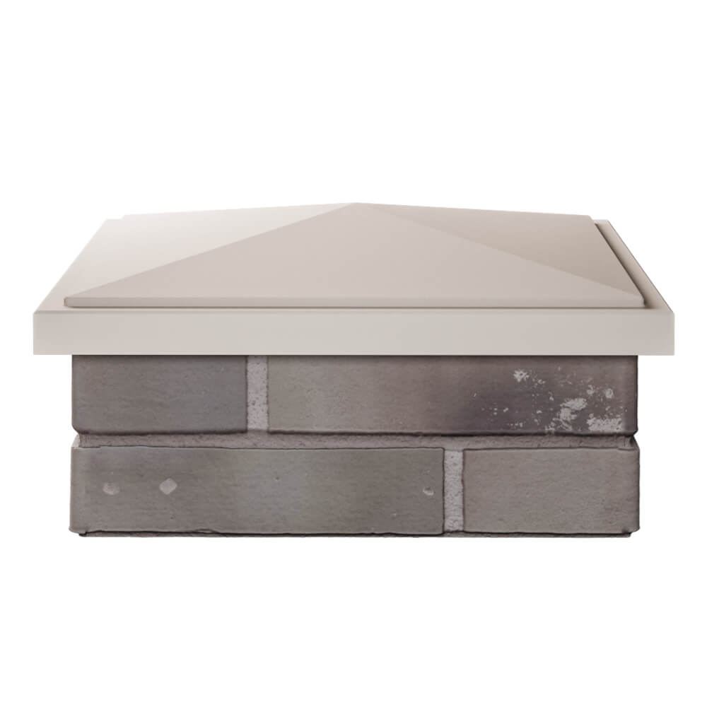 Колпак Zking БонаМоно Бежевый на столб 1.5х1.5 кирпича (385х385, 400х400мм) Ковров фото