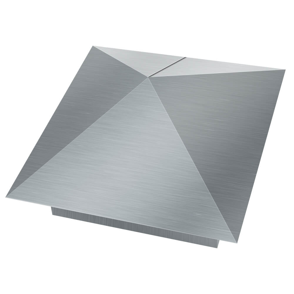 Колпак металлический 380х380мм оцинкованный заборный Ковров фото