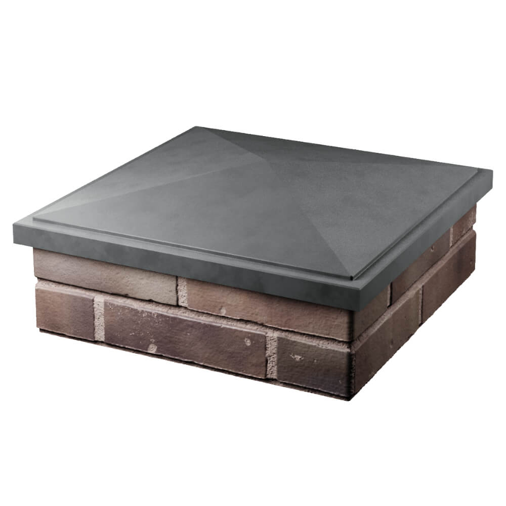 Колпак Zking БонаМоно Серый на столб 2х2 кирпича (515х515, 530х530мм) в Коврове фото