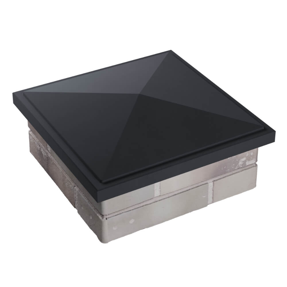 Колпак Zking БонаМоно Серый на столб 1.5х1.5 кирпича (385х385, 400х400мм) в Коврове фото