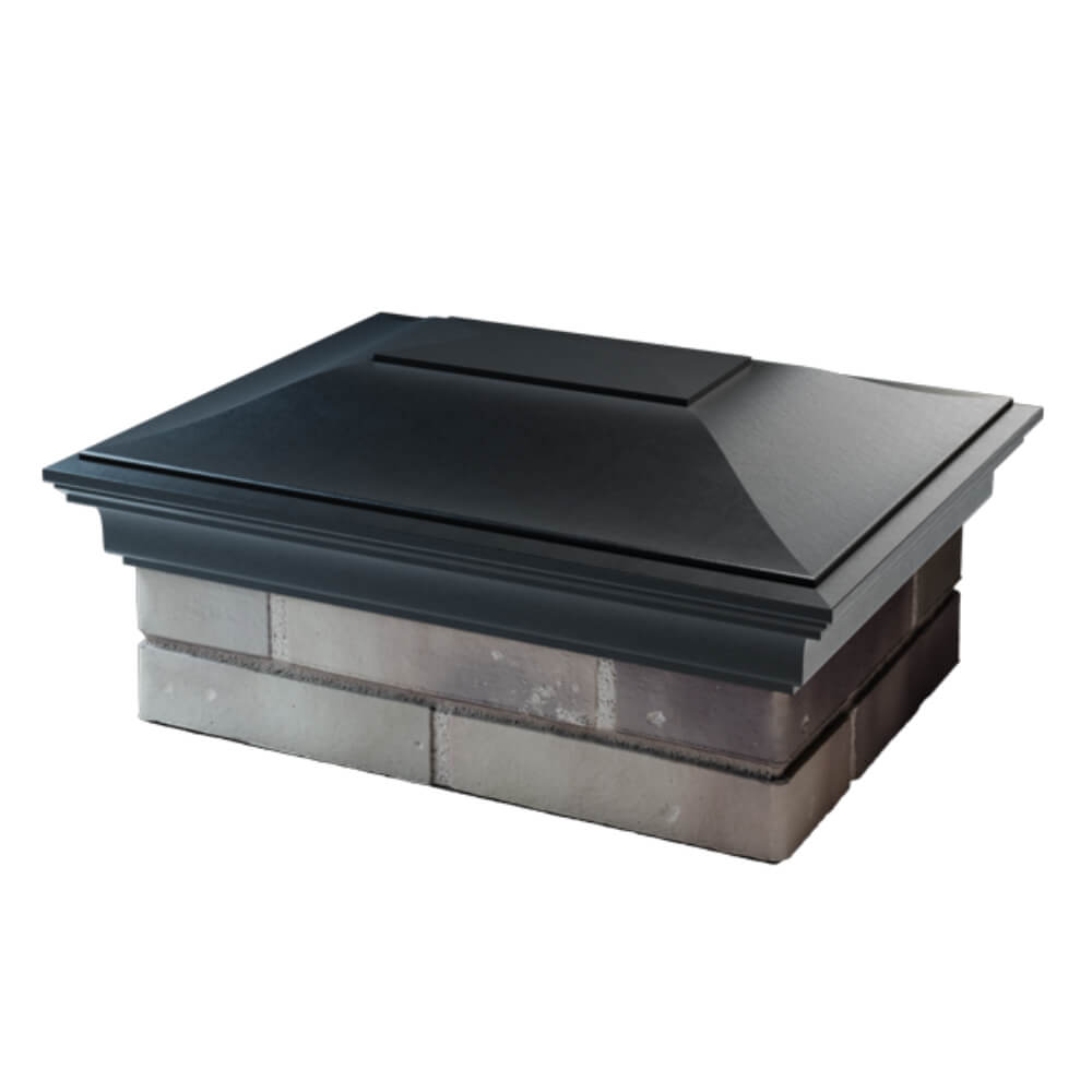 Колпак Zking Монблан Черный на столб 2х1.5 кирпича (515х385мм) в Коврове фото