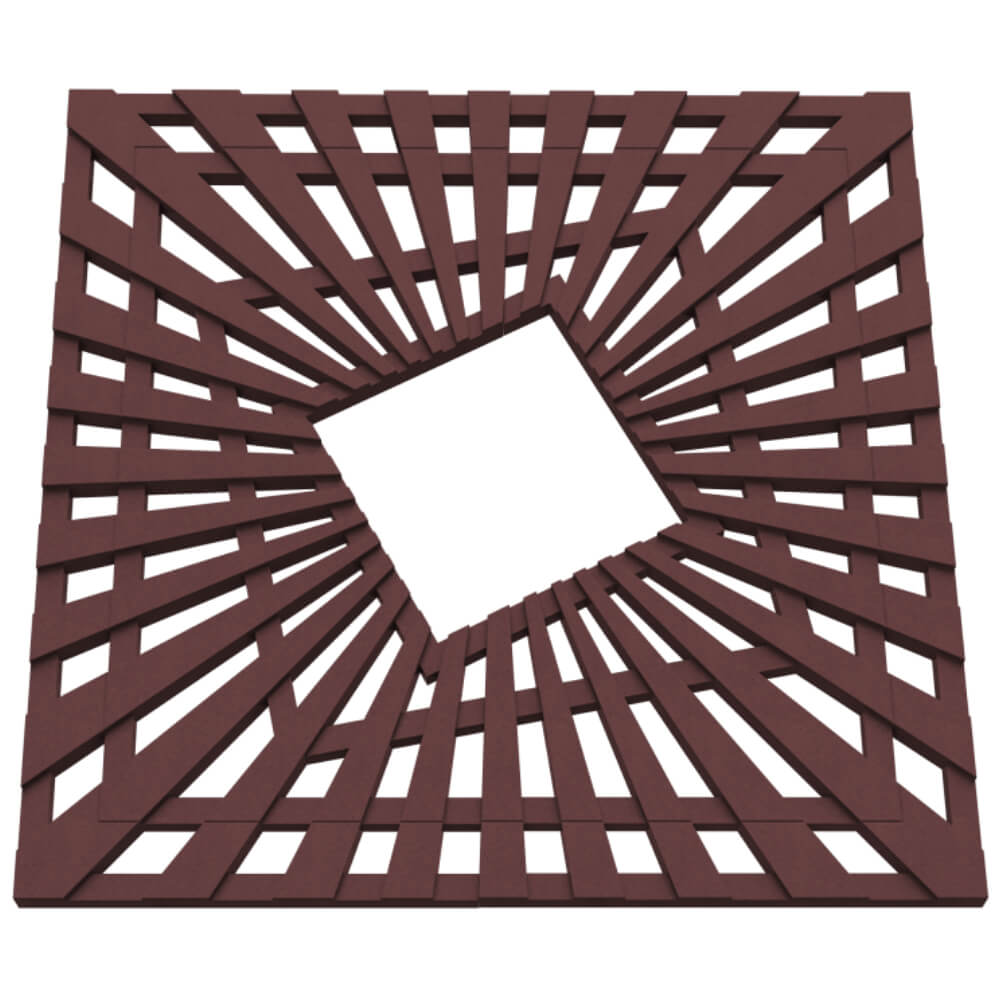 Приствольная решетка для дерева ZKING ATMOSPHERE 1.2х1.2м Коричневая в Коврове фото