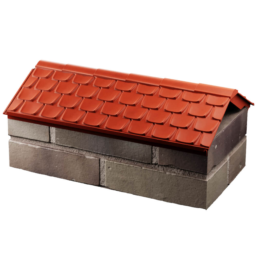 Парапет Zking Эльбрус Красный с посадкой на 1 кирпич (255мм) в Коврове фото