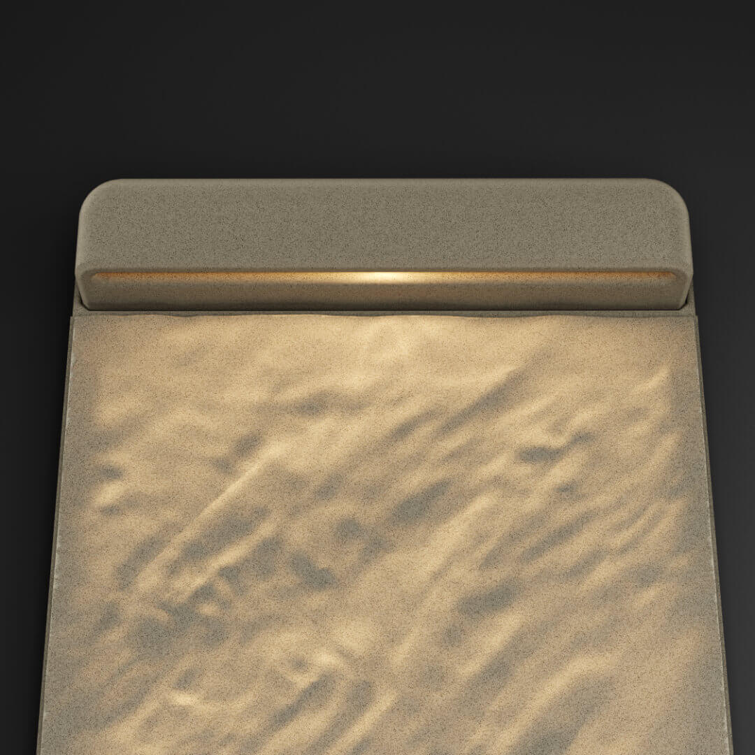 LED Светильник для шаговой плиты STONE Светлая Галька 330х75х98мм в Коврове фото