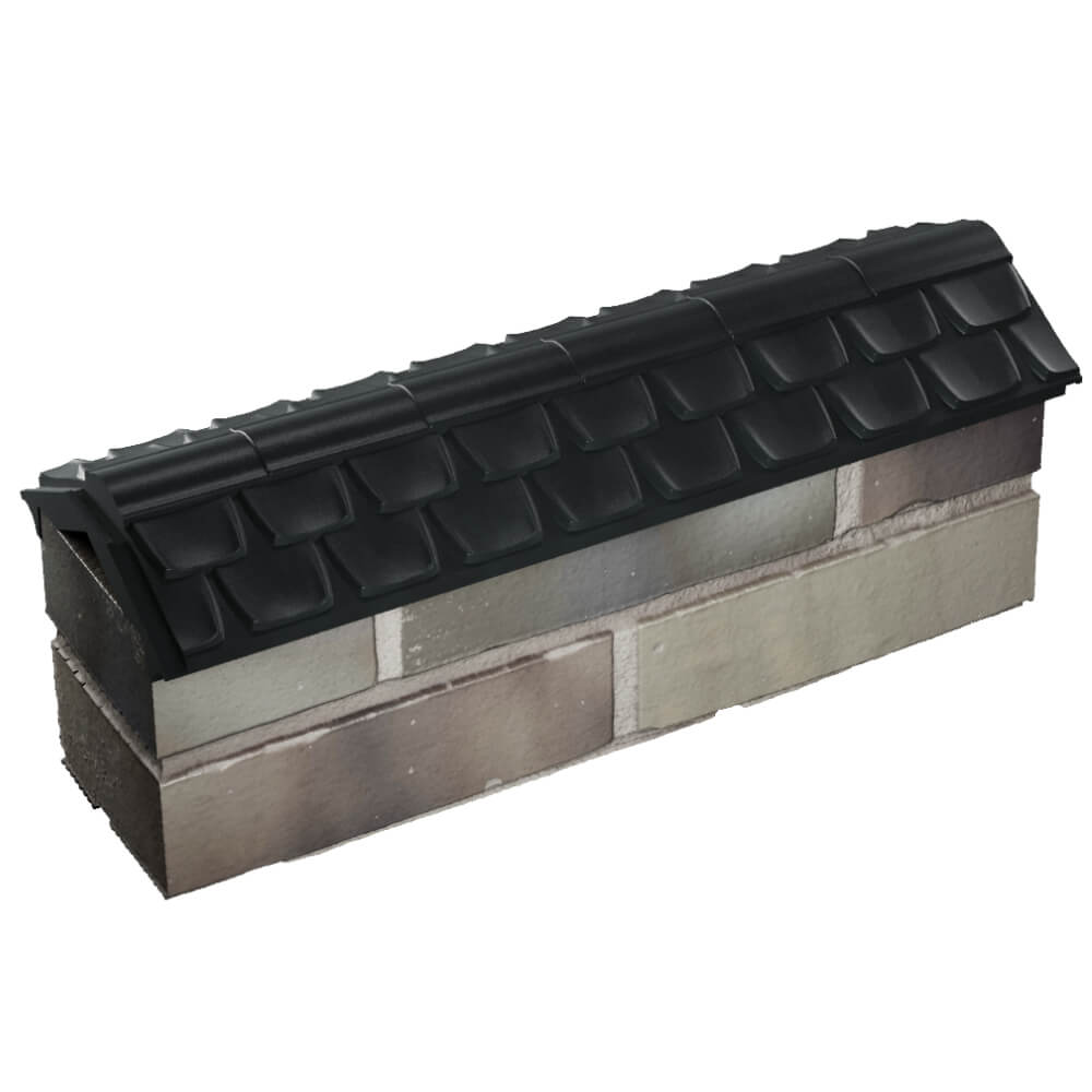 Парапет Zking Эльбрус Черный с посадкой на 0.5 кирпича (130мм) в Коврове фото