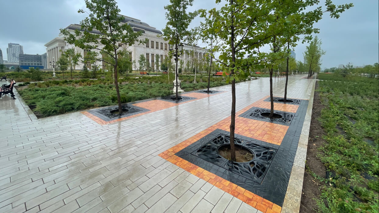 Приствольная решетка для дерева ZKING CRUST 1.2х1.2м Черная в Коврове фото