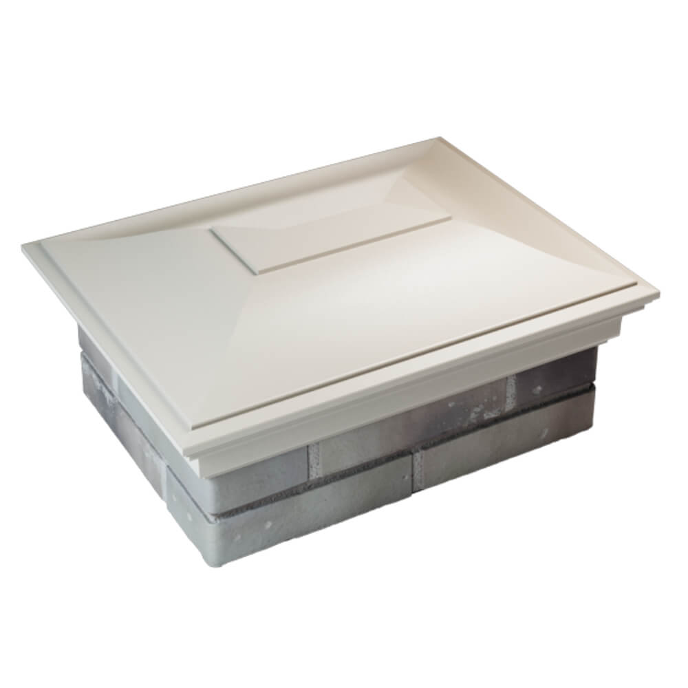 Колпак Zking Монблан Бежевый на столб 2х1.5 кирпича (515х385мм) Ковров фото