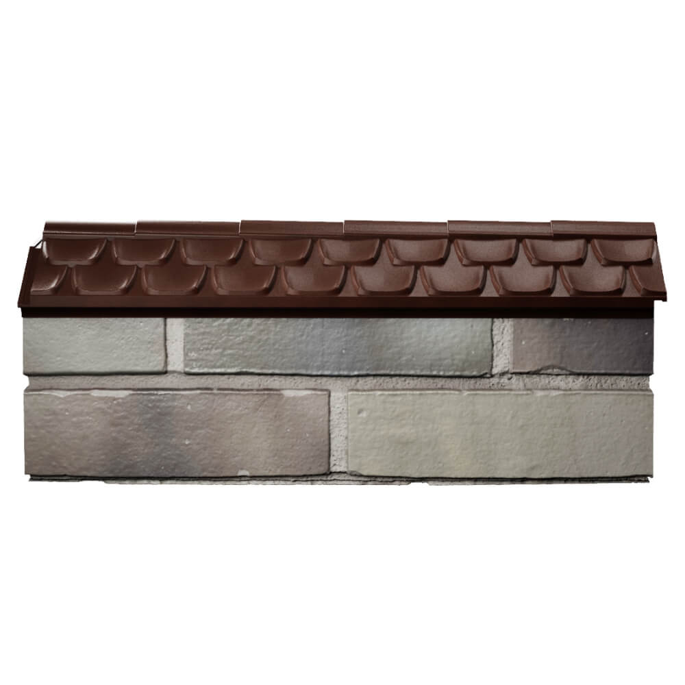 Парапет Zking Эльбрус Коричневый с посадкой на 0.5 кирпича (130мм) в Коврове фото