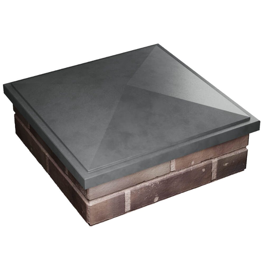 Колпак Zking БонаМоно Серый на столб 2х2 кирпича (515х515, 530х530мм) в Коврове фото