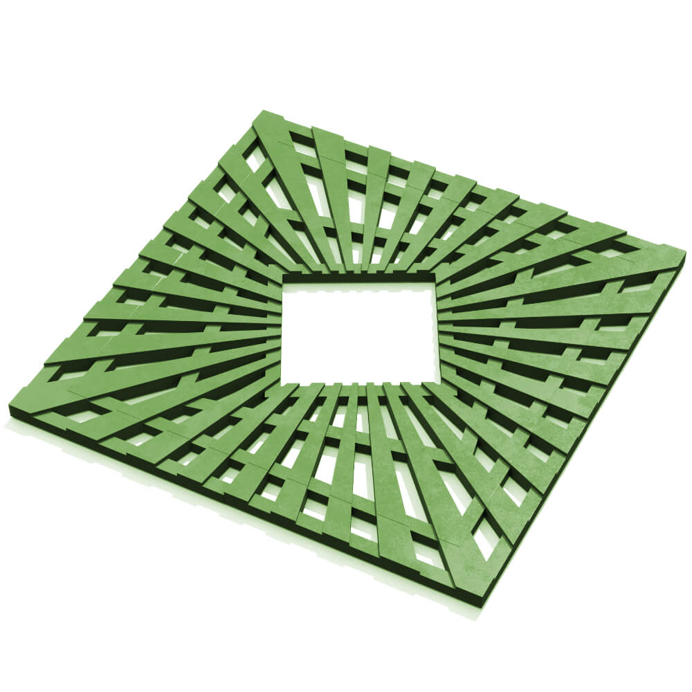 Приствольная решетка для дерева ZKING ATMOSPHERE 1.2х1.2м Зеленая в Коврове фото