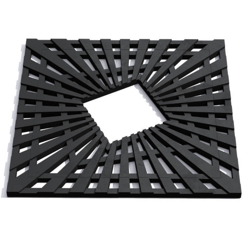 Приствольная решетка для дерева ZKING ATMOSPHERE 1.2х1.2м Черная Ковров фото