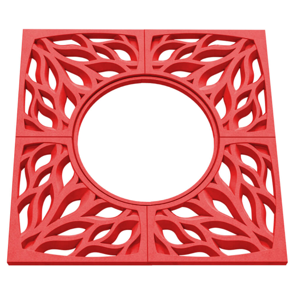 Приствольная решетка для дерева ZKING CRUST 1.2х1.2м Красная в Коврове фото