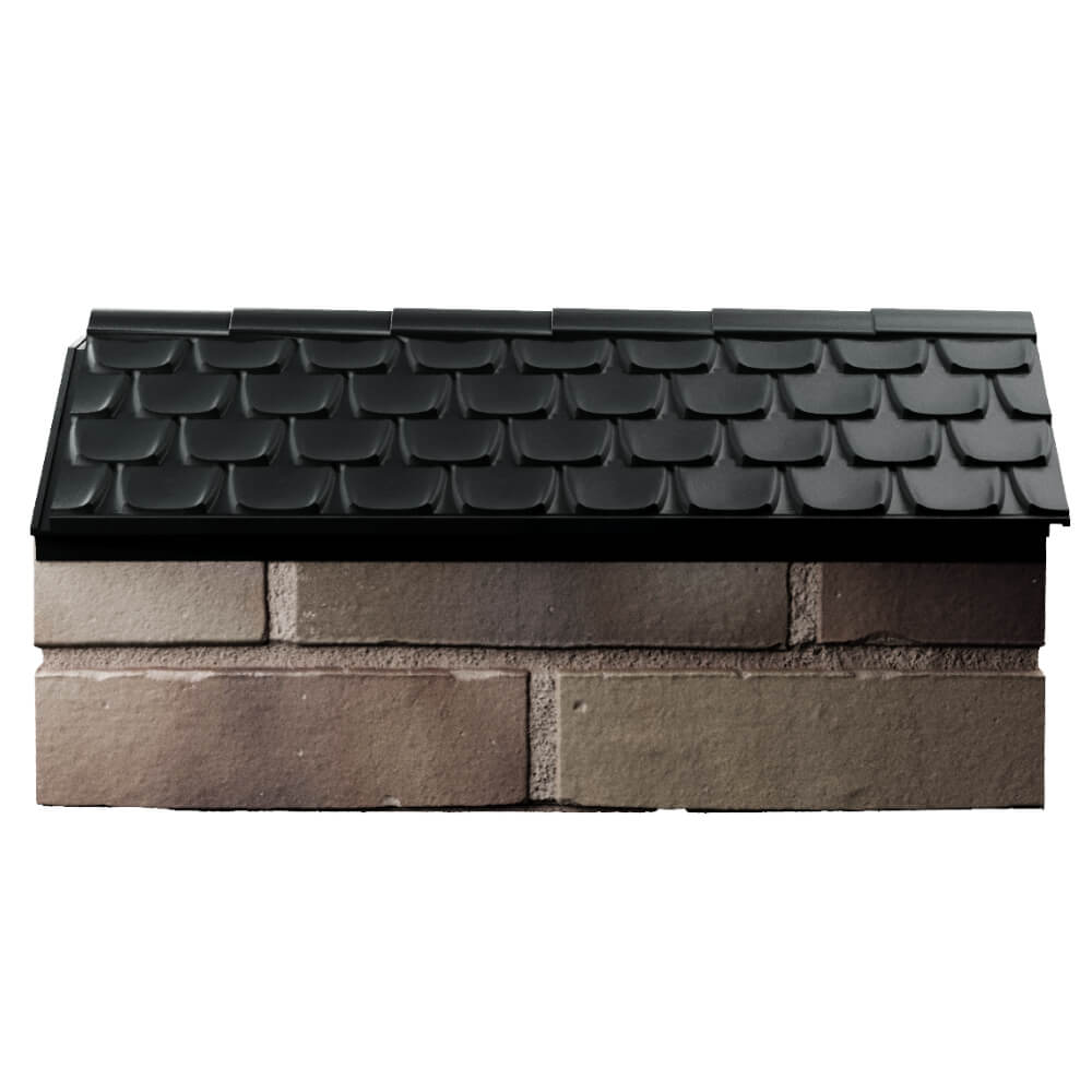 Парапет Zking Эльбрус Черный с посадкой на 1 кирпич (255мм) в Коврове фото