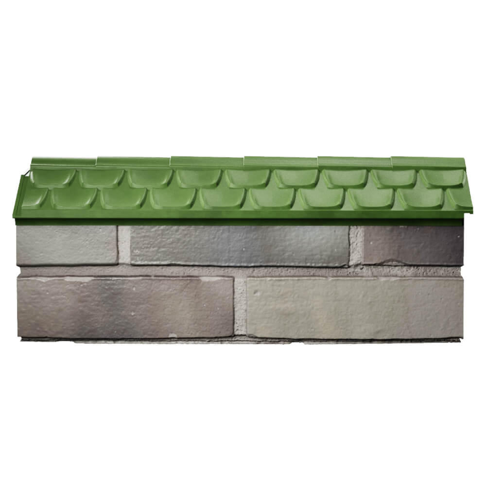 Парапет Zking Эльбрус Зеленый с посадкой на 0.5 кирпича (130мм) в Коврове фото