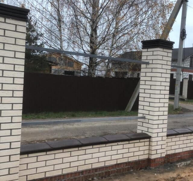 Колпак Zking Бона ХайТек Коричневый на столб 1.5х1.5 кирпича (385х385мм) в Коврове фото