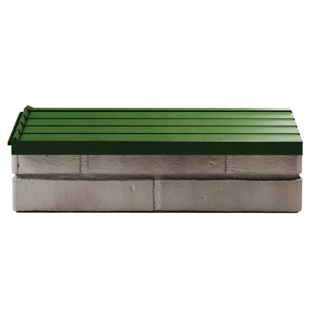 Парапет Zking Бона ХайТек Зеленый с посадкой на 1 кирпич (200/225/255мм) в Коврове фото
