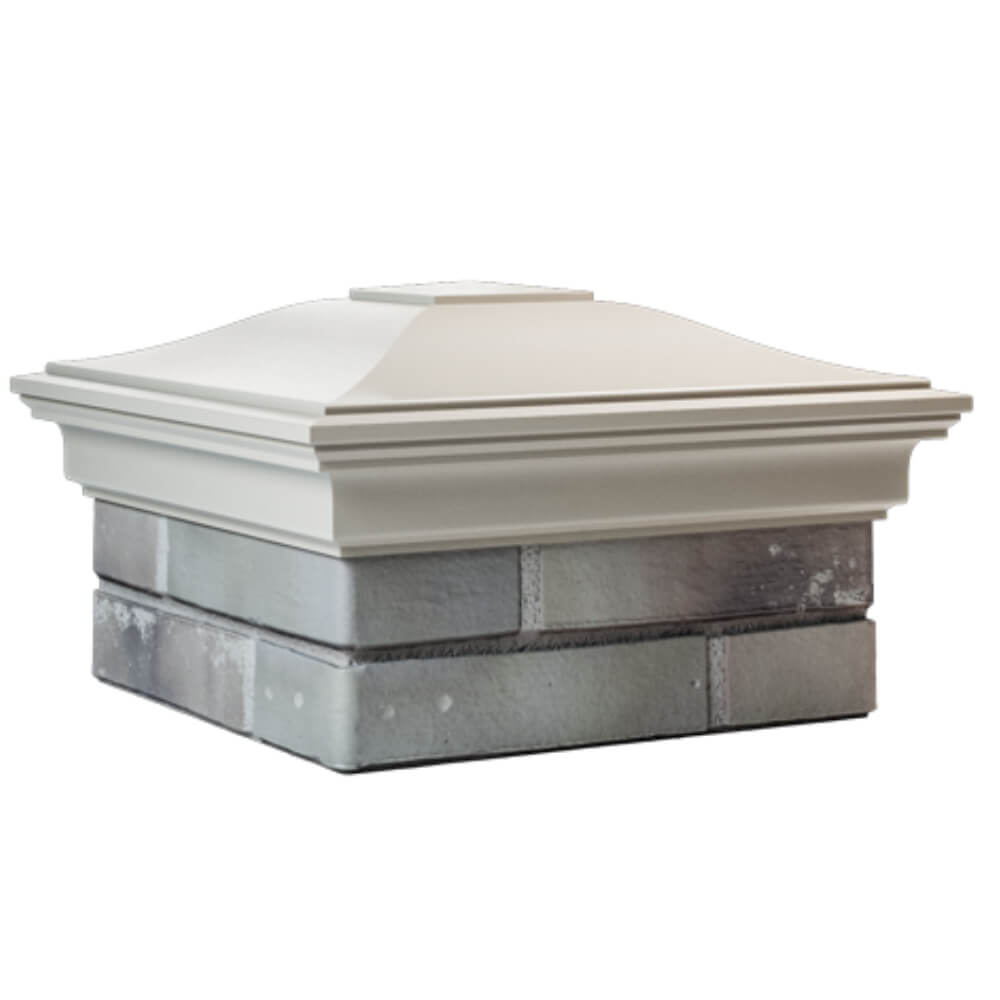 Колпак Zking Монблан Бежевый на столб 1.5х1.5 кирпича (385х385мм) в Коврове фото