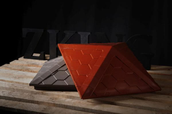 Колпак Zking Эверест Красный на столб 1.5х1.5 кирпича (390х390мм) в Коврове фото