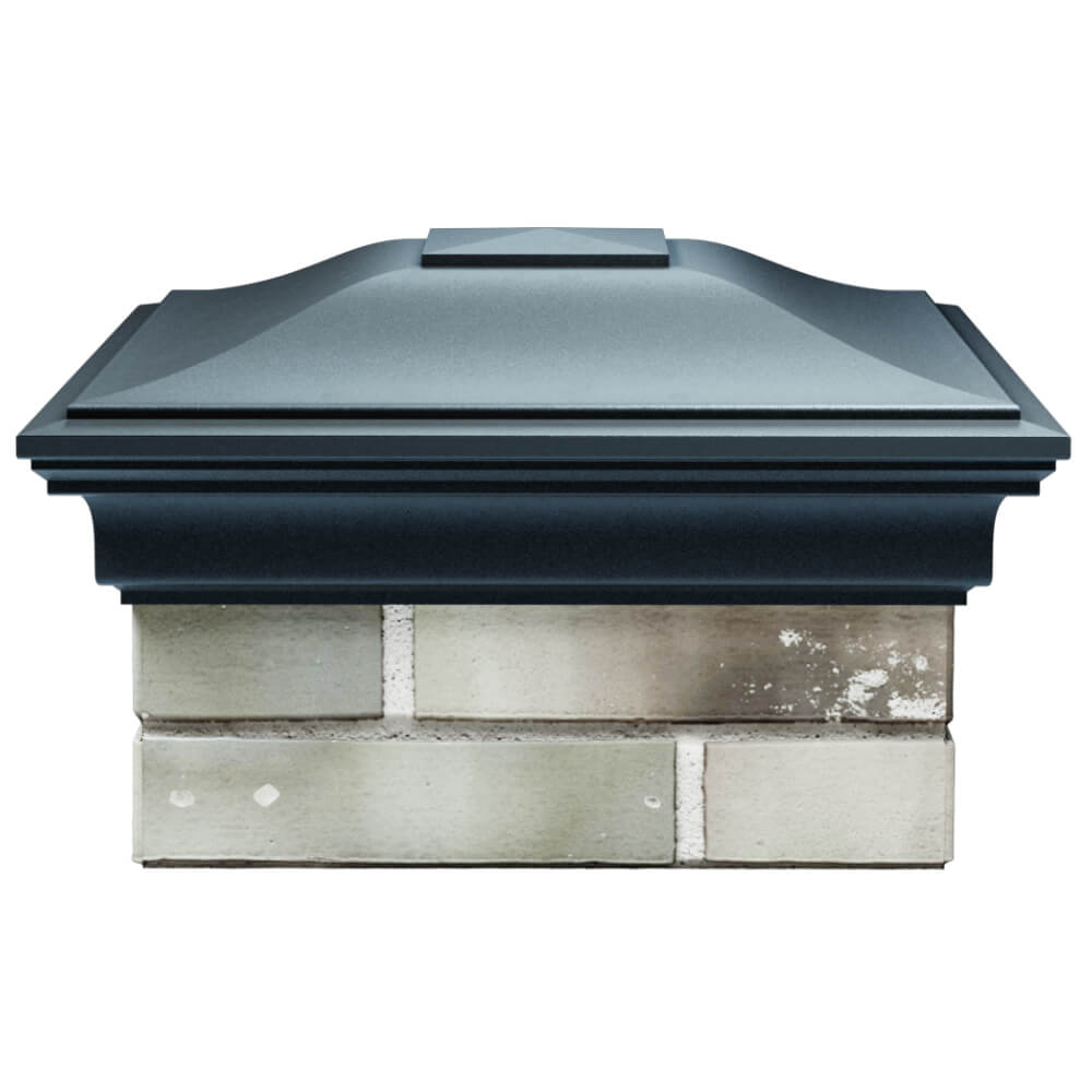 Колпак Zking Монблан Серый на столб 1.5х1.5 кирпича (385х385мм) Ковров фото