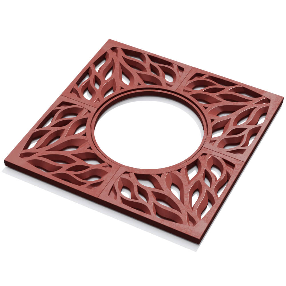 Приствольная решетка для дерева ZKING CRUST 1.2х1.2м Красная в Коврове фото