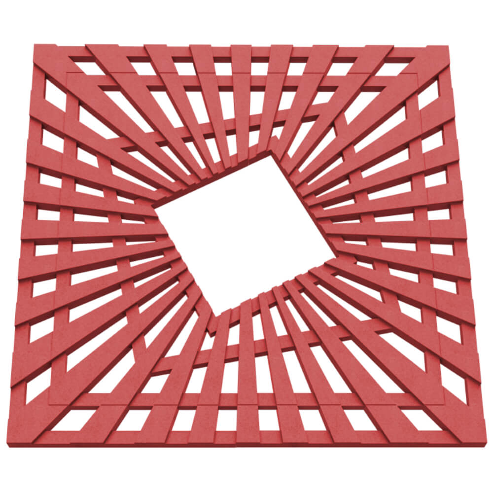 Приствольная решетка для дерева ZKING ATMOSPHERE 1.2х1.2м Красная в Коврове фото