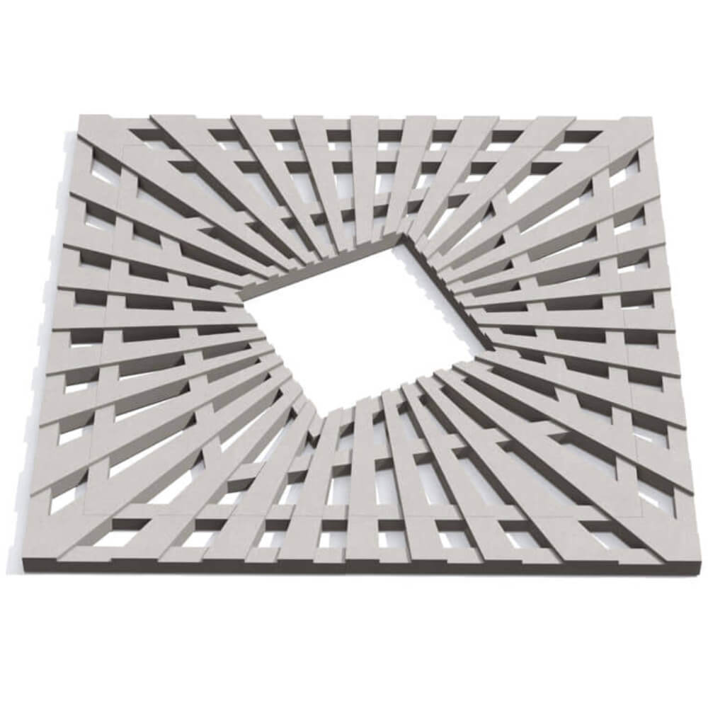 Приствольная решетка для дерева ZKING ATMOSPHERE 1.2х1.2м Бежевая Ковров фото