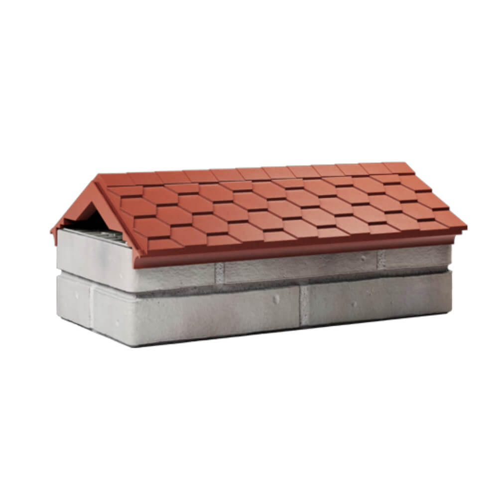 Парапет Zking Эверест Красный с посадкой на 1 кирпич (200/225/255мм) Ковров фото