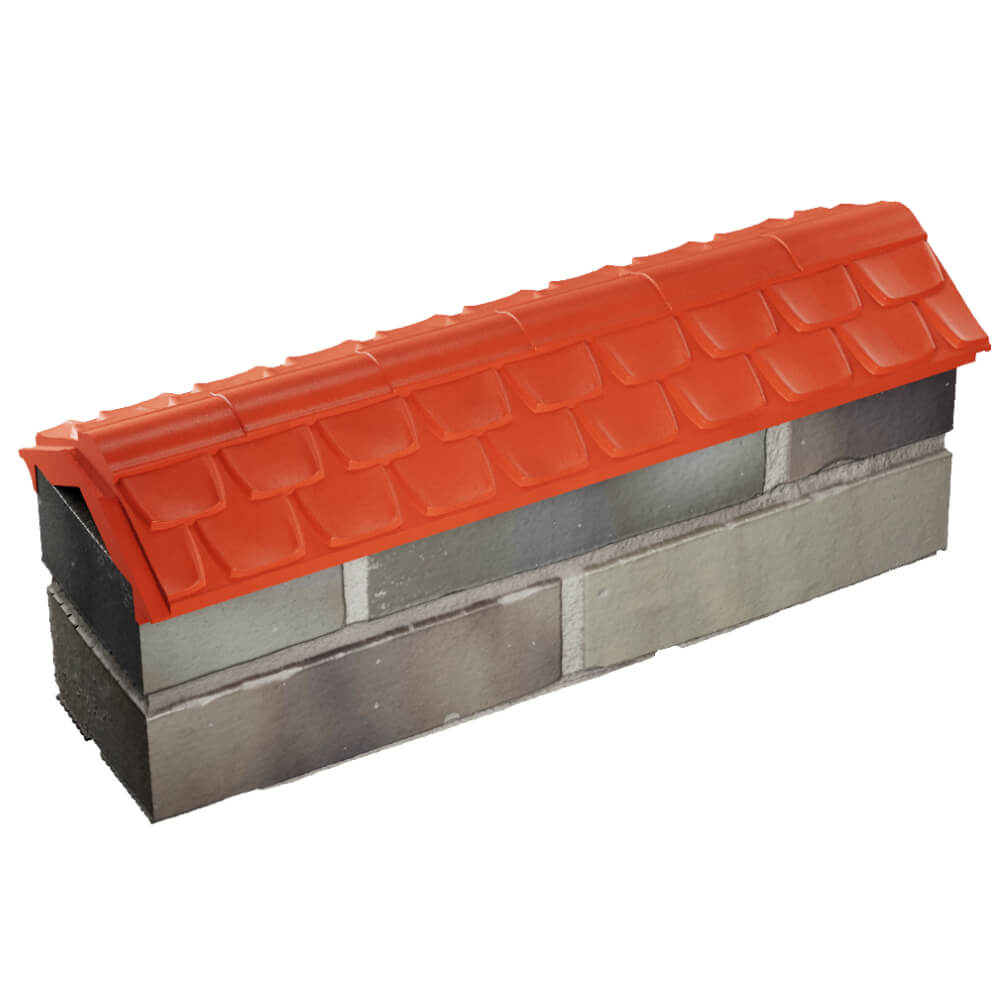 Парапет Zking Эльбрус Красный с посадкой на 0.5 кирпича (130мм) в Коврове фото