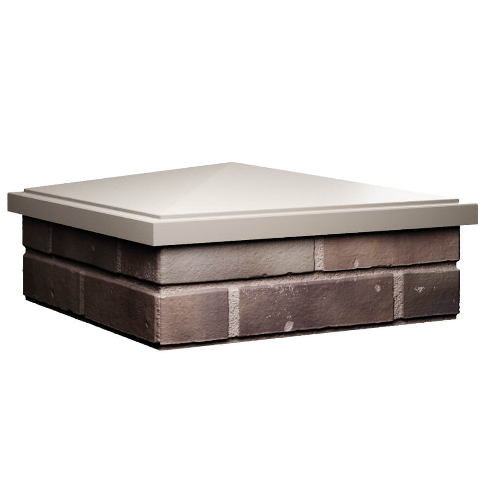 Колпак Zking БонаМоно Бежевый на столб 2х2 кирпича (515х515, 530х530мм) в Коврове фото