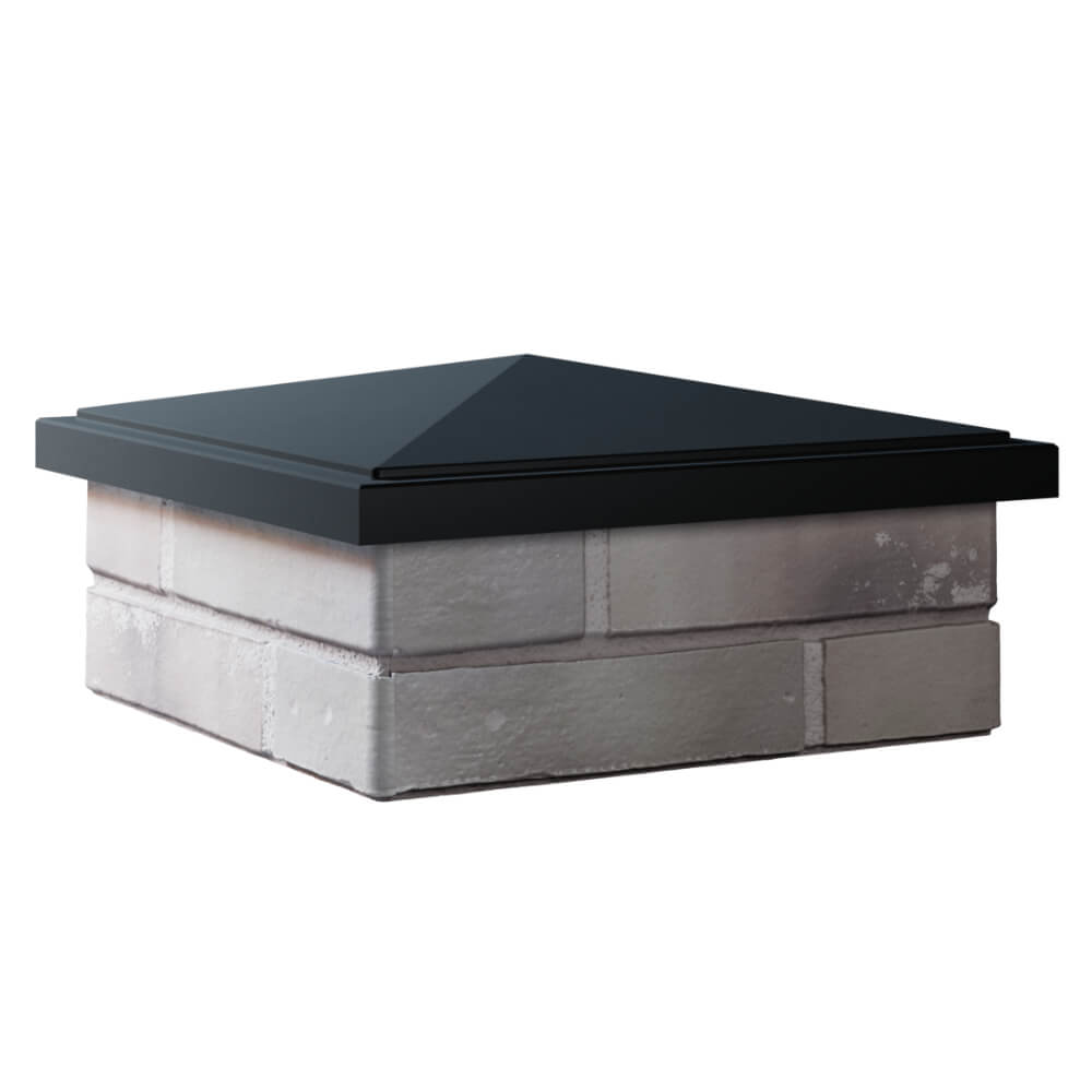 Колпак Zking БонаМоно Черный на столб 1.5х1.5 кирпича (385х385, 400х400мм) в Коврове фото