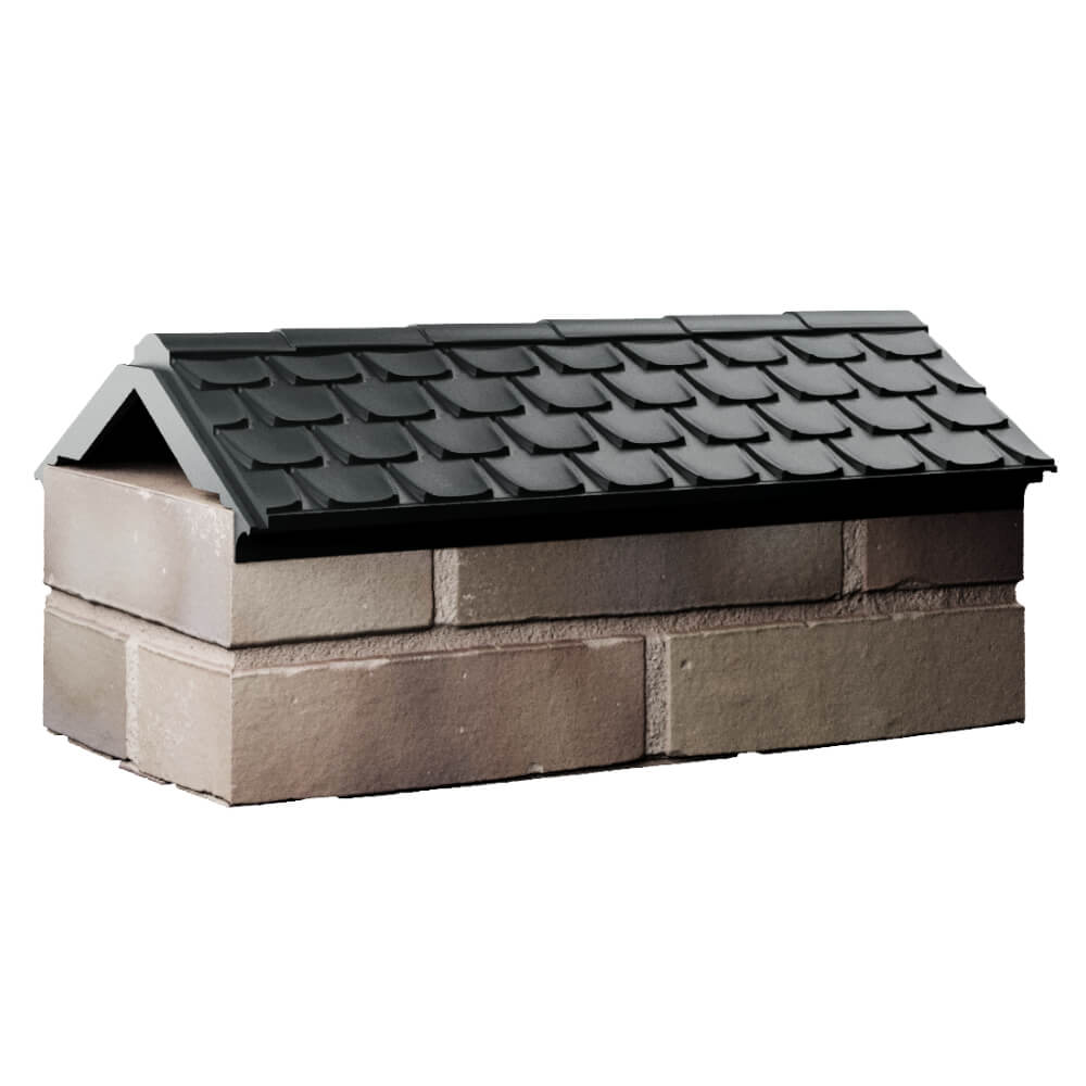 Парапет Zking Эльбрус Черный с посадкой на 1 кирпич (255мм) Ковров фото